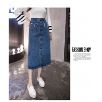 Chân váy jeans suông