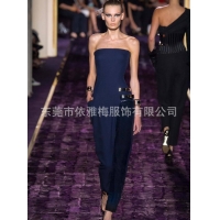 Jumsuit ống phối vạt lạ mắt