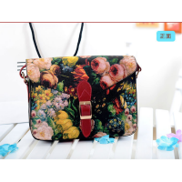 Túi hộp họa tiết hoa Retro