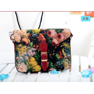 Túi hộp họa tiết hoa Retro