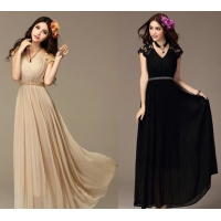 Đầm maxi kèm belt sang trọng