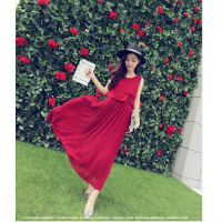 Đầm maxi xếp ly dự tiệc