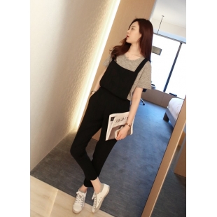 Quần yếm thun đen