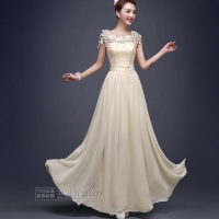 Đầm dạ hội cưới vai ren