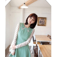 Đầm tiểu thư xanh pastel