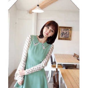 Đầm tiểu thư xanh pastel