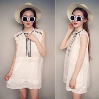 Đầm suông chất thô