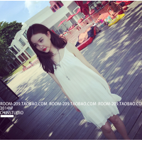 Đầm 2 dây xếp ly nữ tính