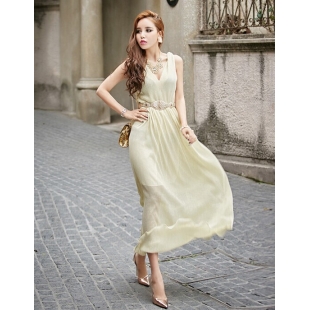 Đầm maxi dập ly sang trọng