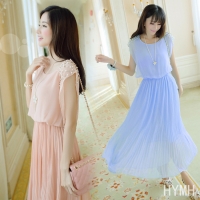 Maxi voan đính cườm nữ tính