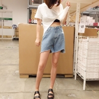 Quần short jeasn rách phá cách 