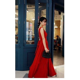 Đầm maxi đỏ cô tim