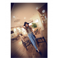 Quần jeans cạp cao basic