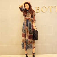 Maxi hoa văn thổ cẩm