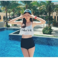 Bộ bikini cạp cao trẻ trung