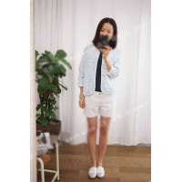Giày lười trắng phối dù năng động